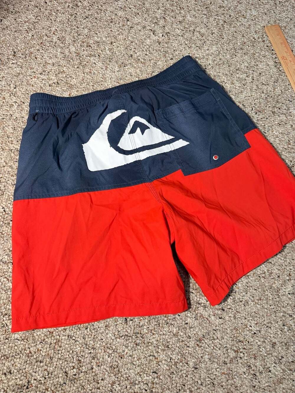 Quiksilver Everyday Volley Boardshorts Red and Navy Colorblock